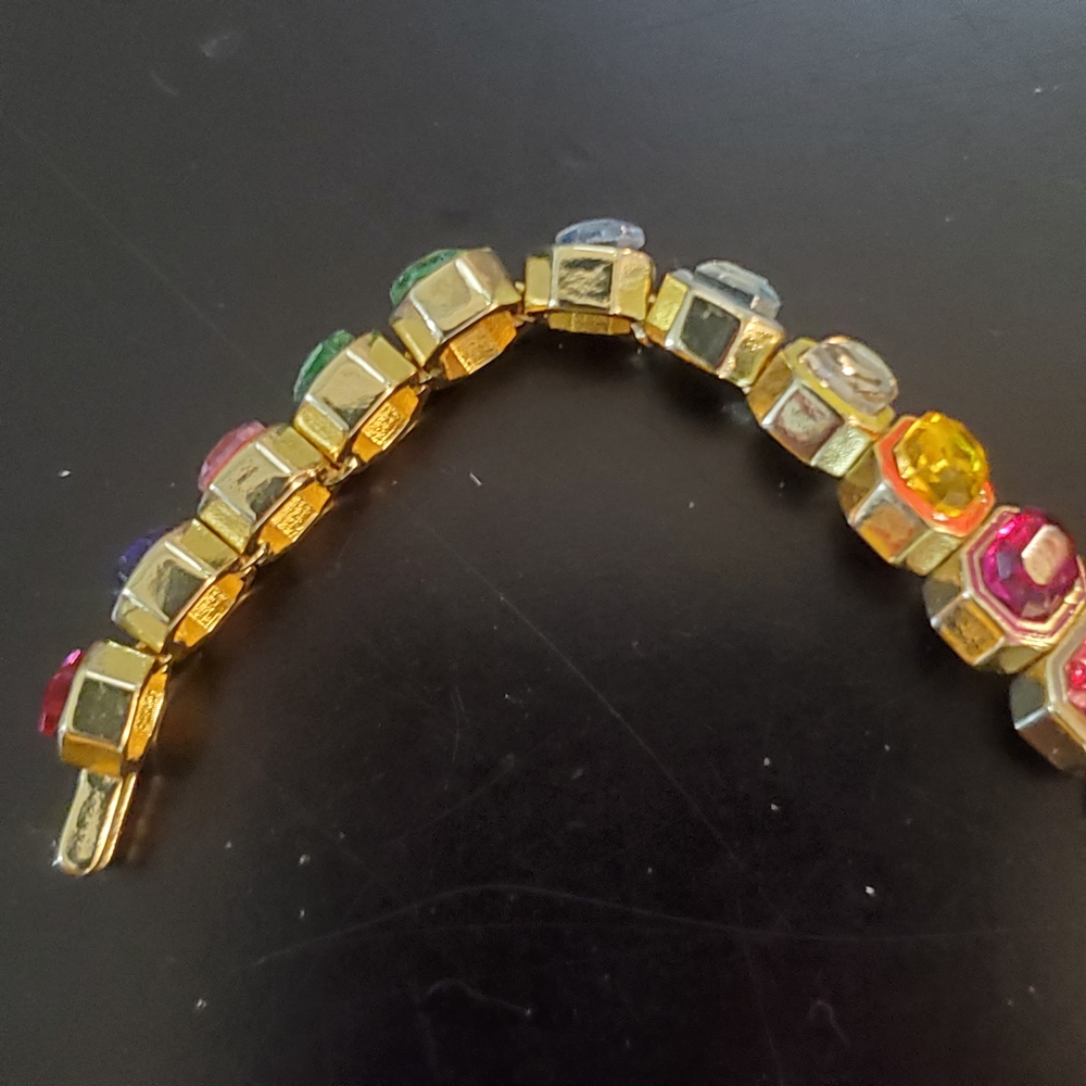 BaubleBar Vibrant Gemstone Bracelet with Gold Accents - Picture 5 of 10